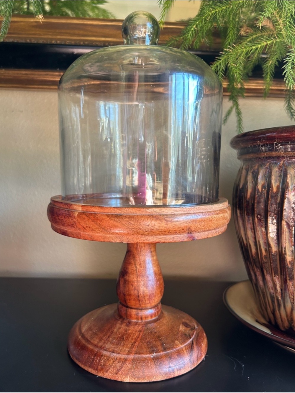 Tall Cake Cupcake Pedestal Stand Glass Dome. - Picture 3 of 9